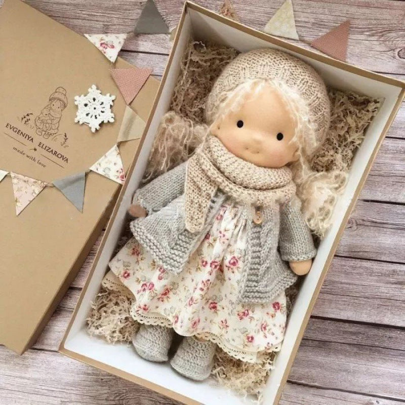 Handmade Cotton Waldorf Doll Kit – DIY Art Doll for Collectors & Crafters