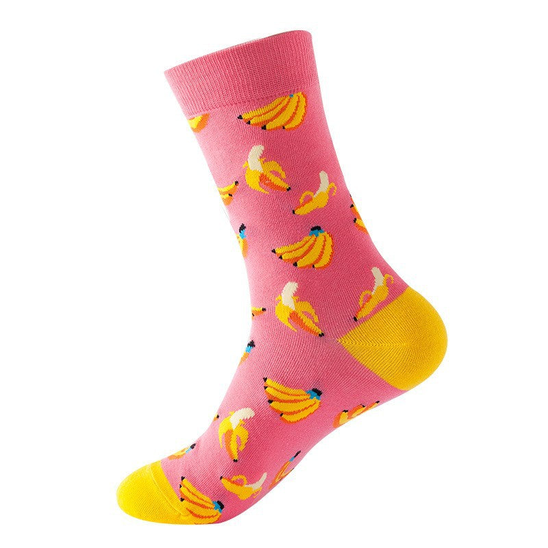 Colorful Mid-Tube Socks for Men & Women | Trendy Cotton Crew Socks