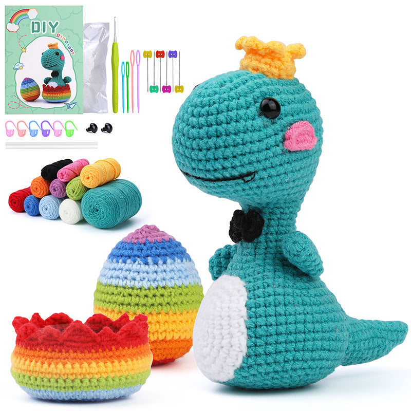 DIY Crochet Doll Kit – Knitting Plush Doll Material Package Set for Beginners