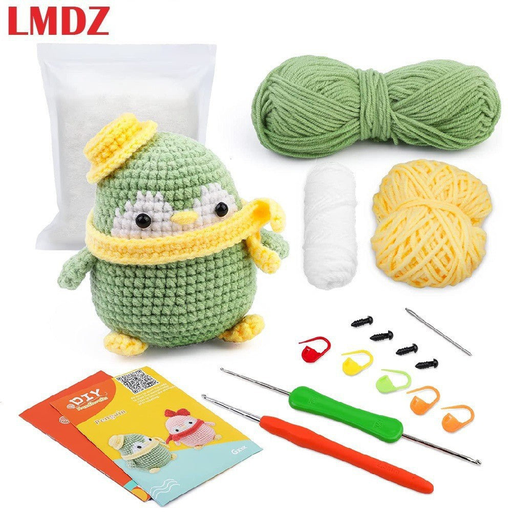 DIY Crochet Doll Kit – Knitting Plush Doll Material Package Set for Beginners