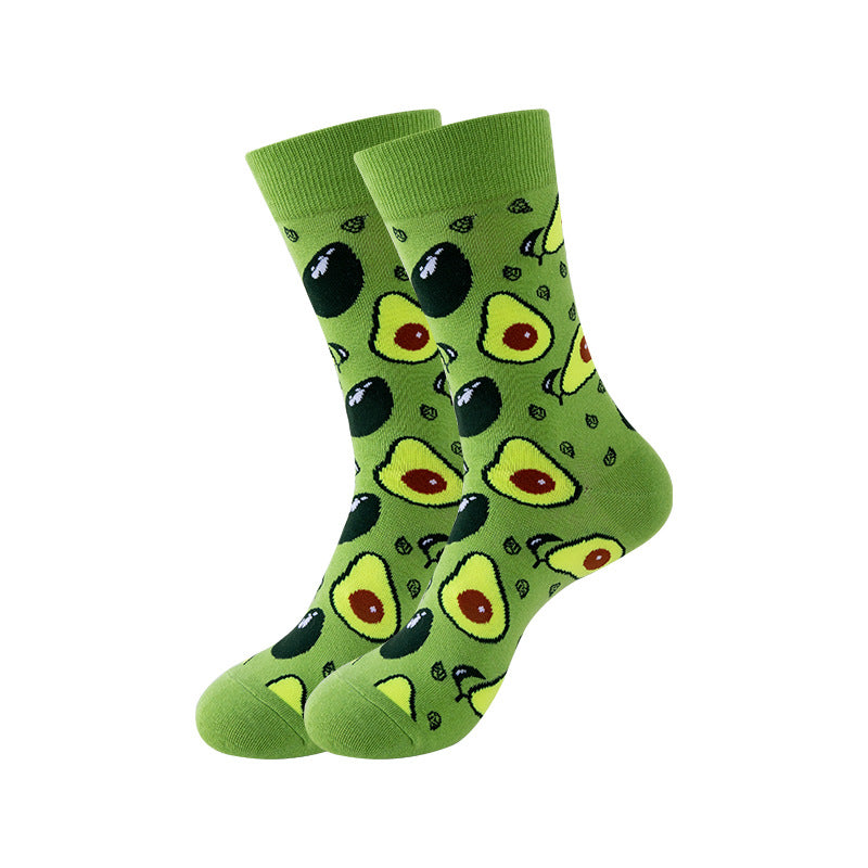 Trendy Mid-Calf Cotton Socks | Unisex Crew Socks | Fall Winter Fashion Socks