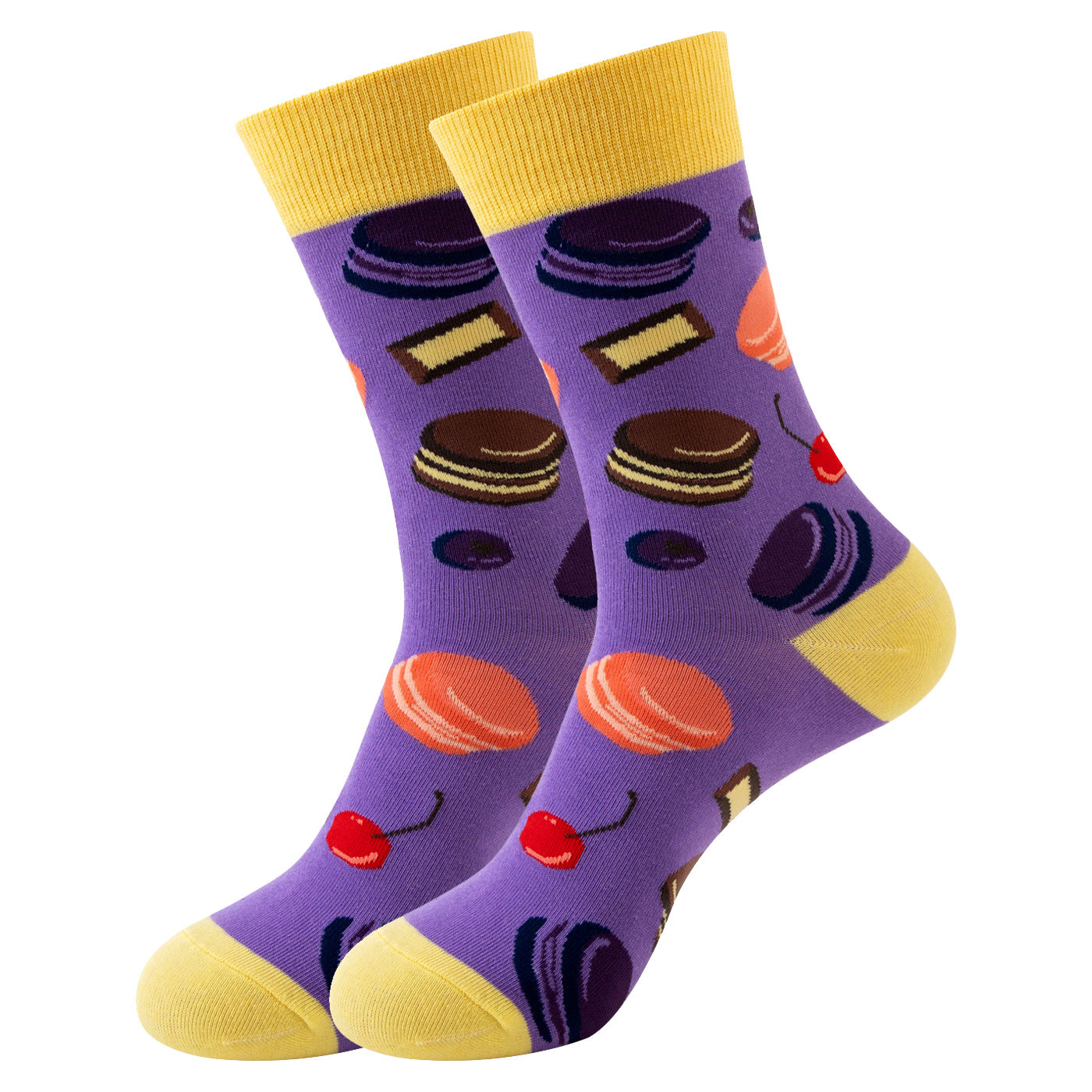 Trendy Mid-Calf Cotton Socks | Unisex Crew Socks | Fall Winter Fashion Socks