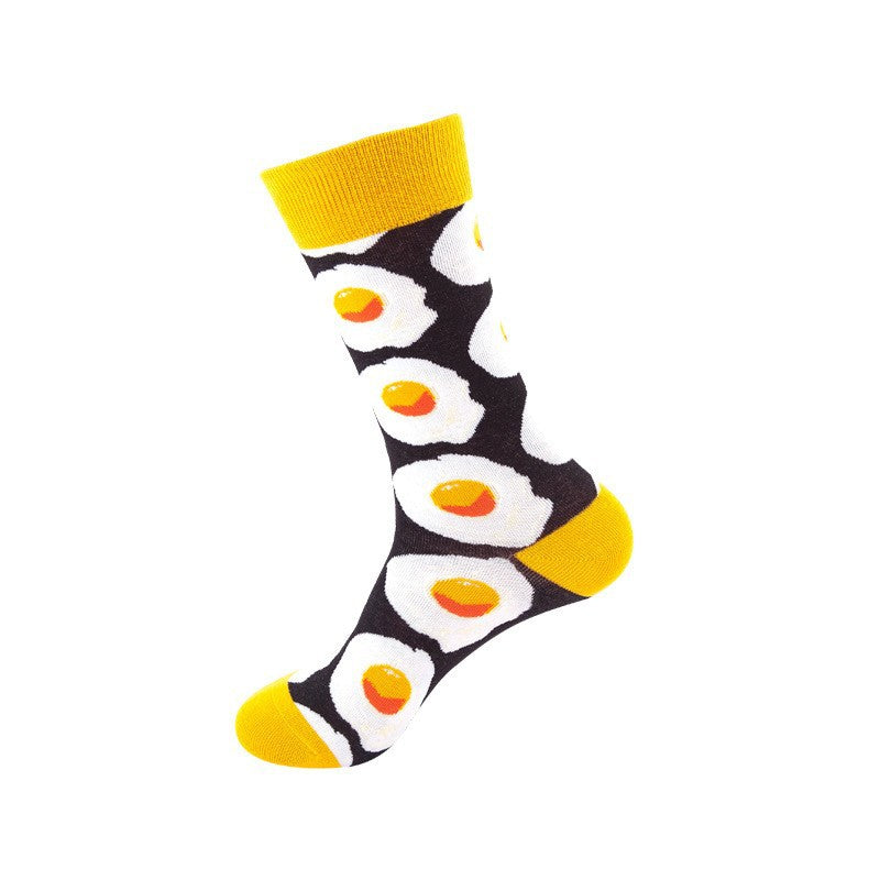 Colorful Mid-Tube Socks for Men & Women | Trendy Cotton Crew Socks