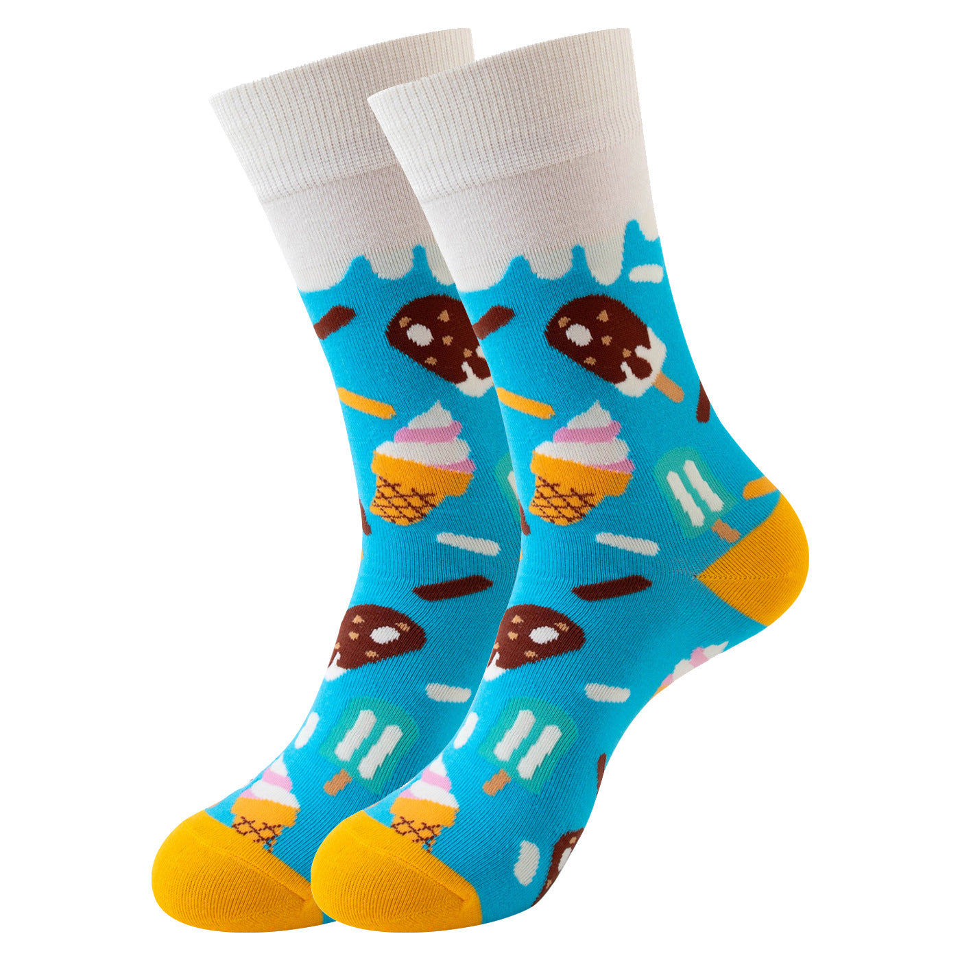 Trendy Mid-Calf Cotton Socks | Unisex Crew Socks | Fall Winter Fashion Socks