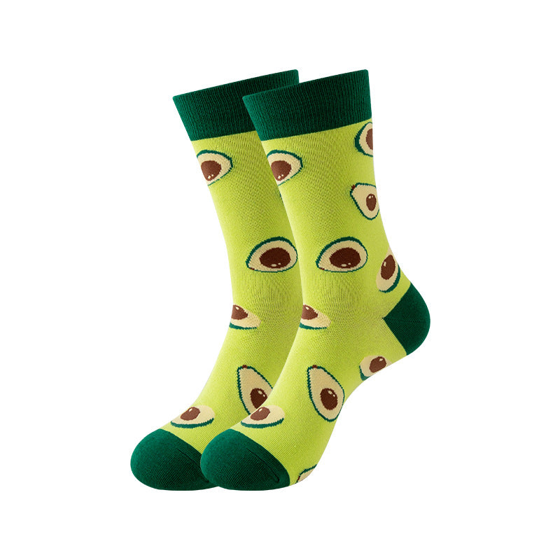Trendy Mid-Calf Cotton Socks | Unisex Crew Socks | Fall Winter Fashion Socks