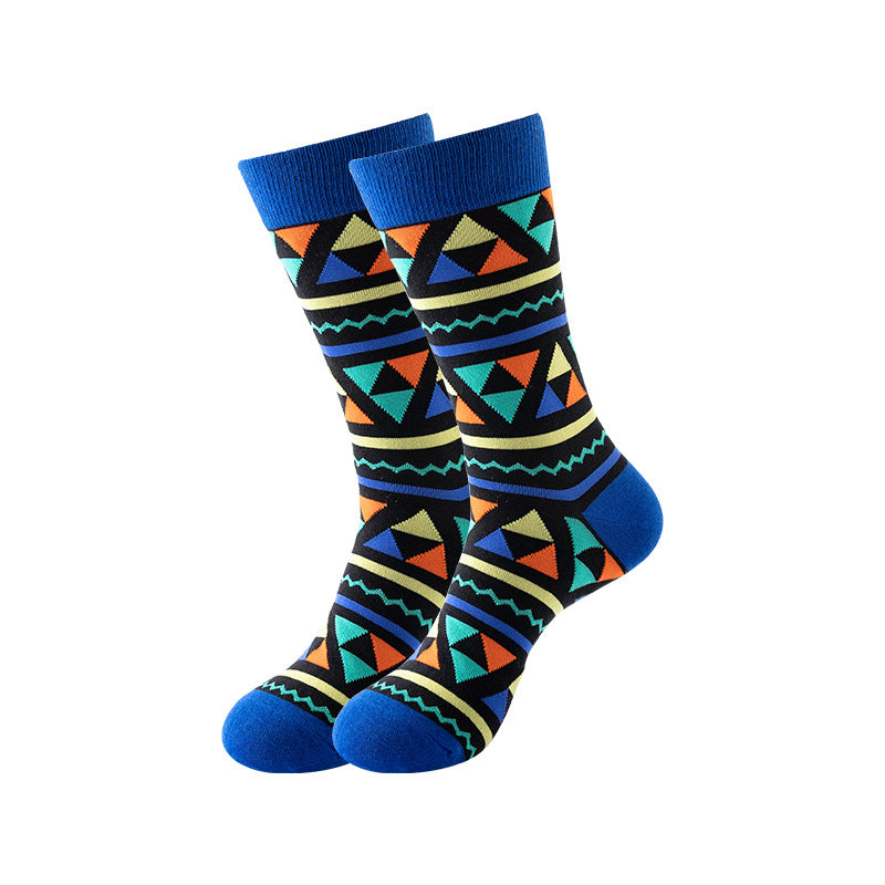 Trendy Mid-Calf Cotton Socks | Unisex Crew Socks | Fall Winter Fashion Socks