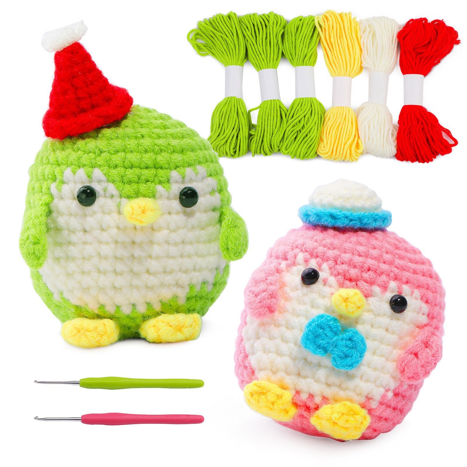 DIY Crochet Doll Kit – Knitting Plush Doll Material Package Set for Beginners