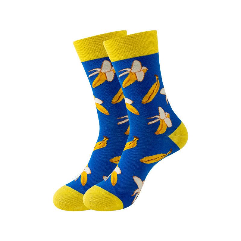 Trendy Mid-Calf Cotton Socks | Unisex Crew Socks | Fall Winter Fashion Socks