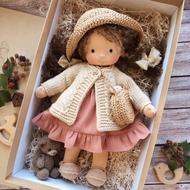 Handmade Cotton Waldorf Doll Kit – DIY Art Doll for Collectors & Crafters