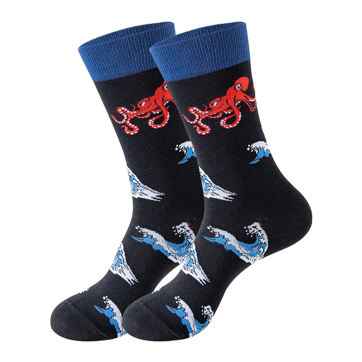 Trendy Mid-Calf Cotton Socks | Unisex Crew Socks | Fall Winter Fashion Socks