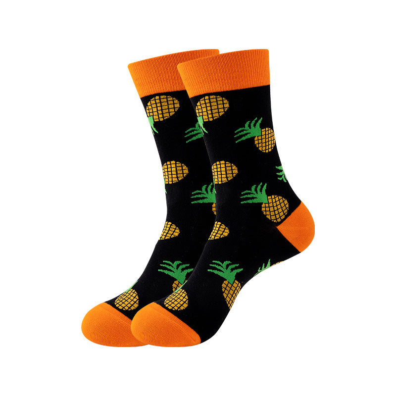 Trendy Mid-Calf Cotton Socks | Unisex Crew Socks | Fall Winter Fashion Socks