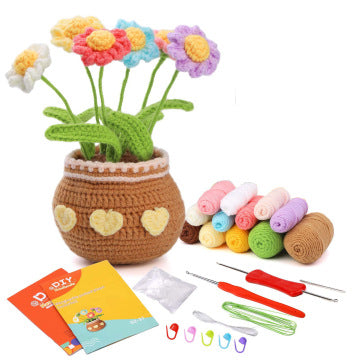 DIY Crochet Doll Kit – Knitting Plush Doll Material Package Set for Beginners