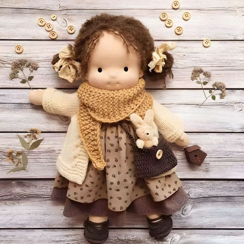 Handmade Cotton Waldorf Doll Kit – DIY Art Doll for Collectors & Crafters
