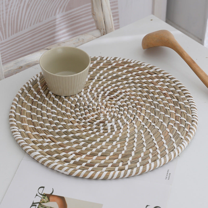 Round Woven Insulation Pad – Anti-Scalding Pot Mat & Thick Placemat for Table