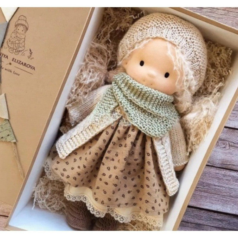 Handmade Cotton Waldorf Doll Kit – DIY Art Doll for Collectors & Crafters