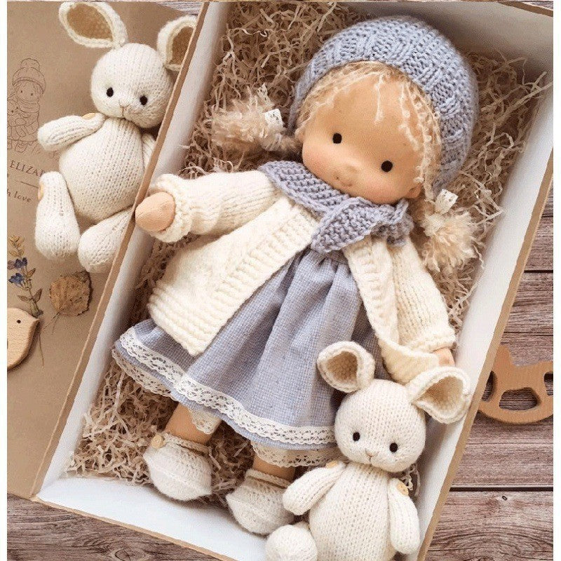 Handmade Cotton Waldorf Doll Kit – DIY Art Doll for Collectors & Crafters
