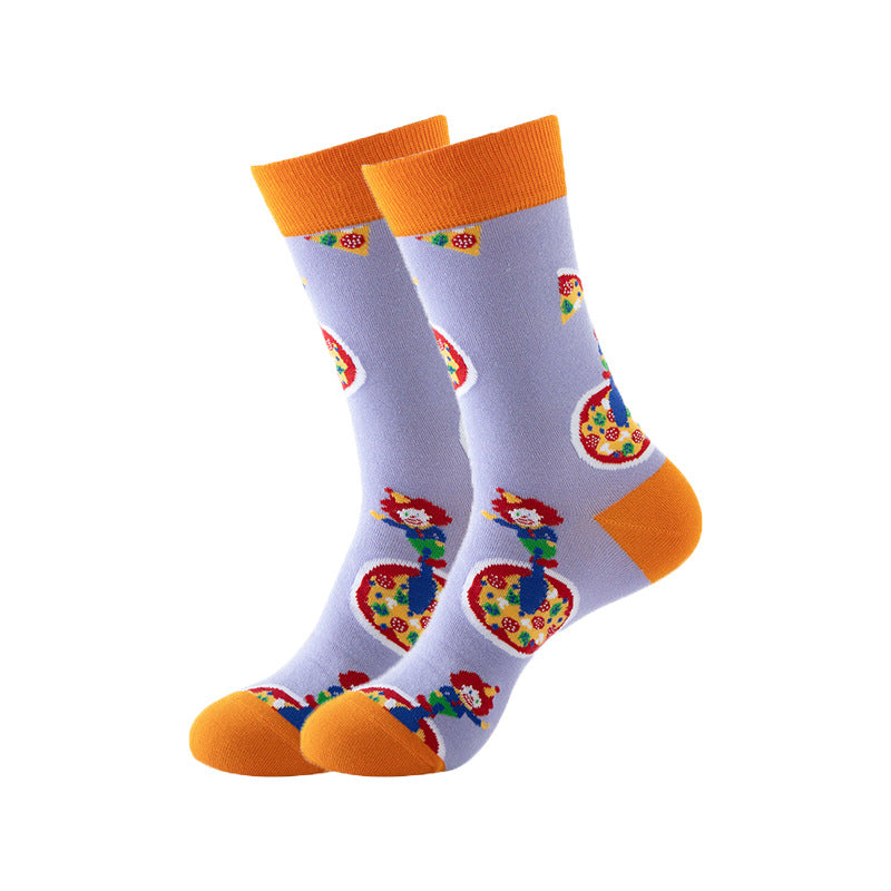 Trendy Mid-Calf Cotton Socks | Unisex Crew Socks | Fall Winter Fashion Socks