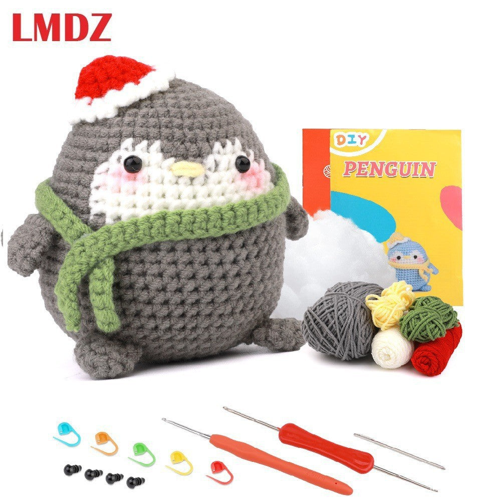 DIY Crochet Doll Kit – Knitting Plush Doll Material Package Set for Beginners