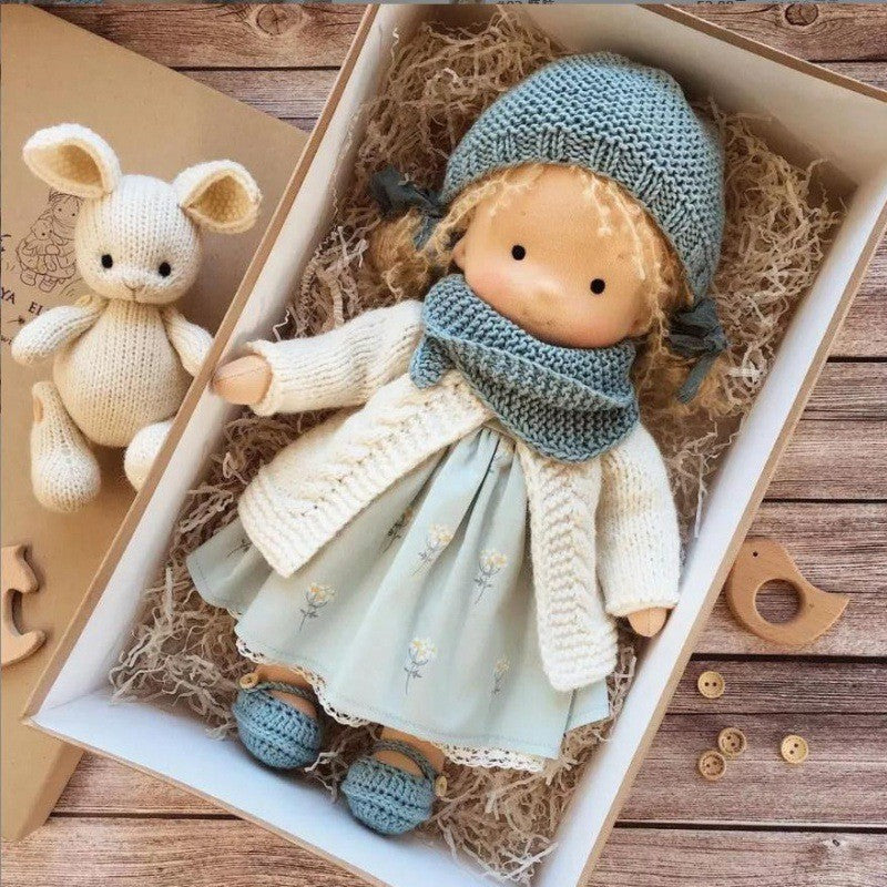 Handmade Cotton Waldorf Doll Kit – DIY Art Doll for Collectors & Crafters