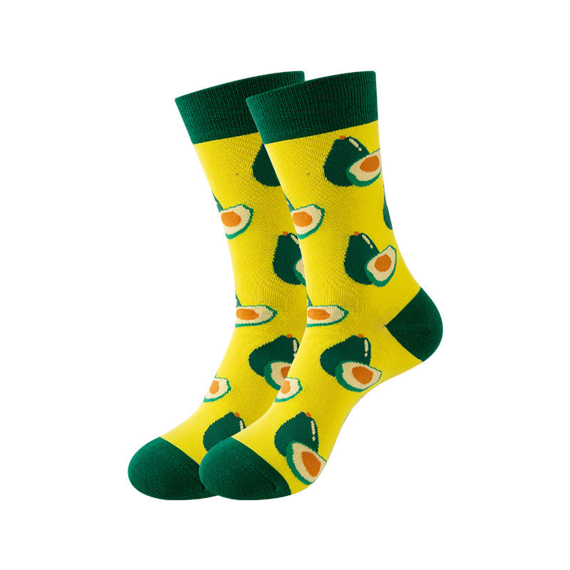 Trendy Mid-Calf Cotton Socks | Unisex Crew Socks | Fall Winter Fashion Socks